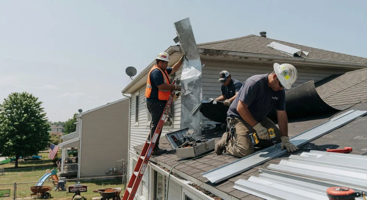 Storm Damage Metal Roof Repair in Box Springs, GA